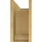 Ekena Millwork 11"W x 33"D x 22"H Classic Sheridan Rough Cedar Woodgrain TimberThane Corbel, Primed Tan CORUR11X33X22SHERCPR - alternate 5